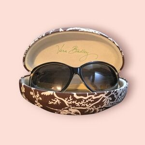 Vera Bradley Shelby Sunglasses UV400 With Hardshell Imperial Toile Print Case